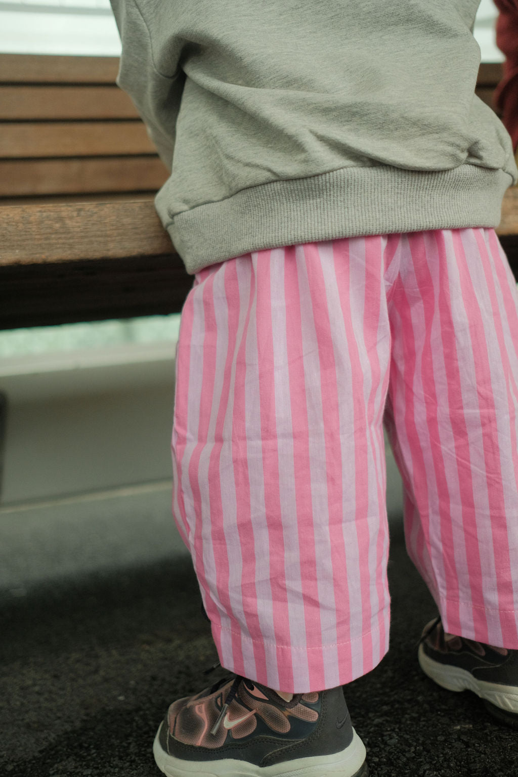 Stripe Cotton Pants - Lolly Pink