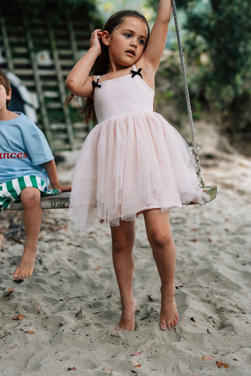 The Holiday Tulle Dress - Shell Pink