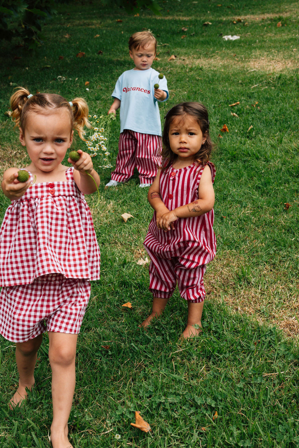 Gingham Summer 2-Piece Set - Red