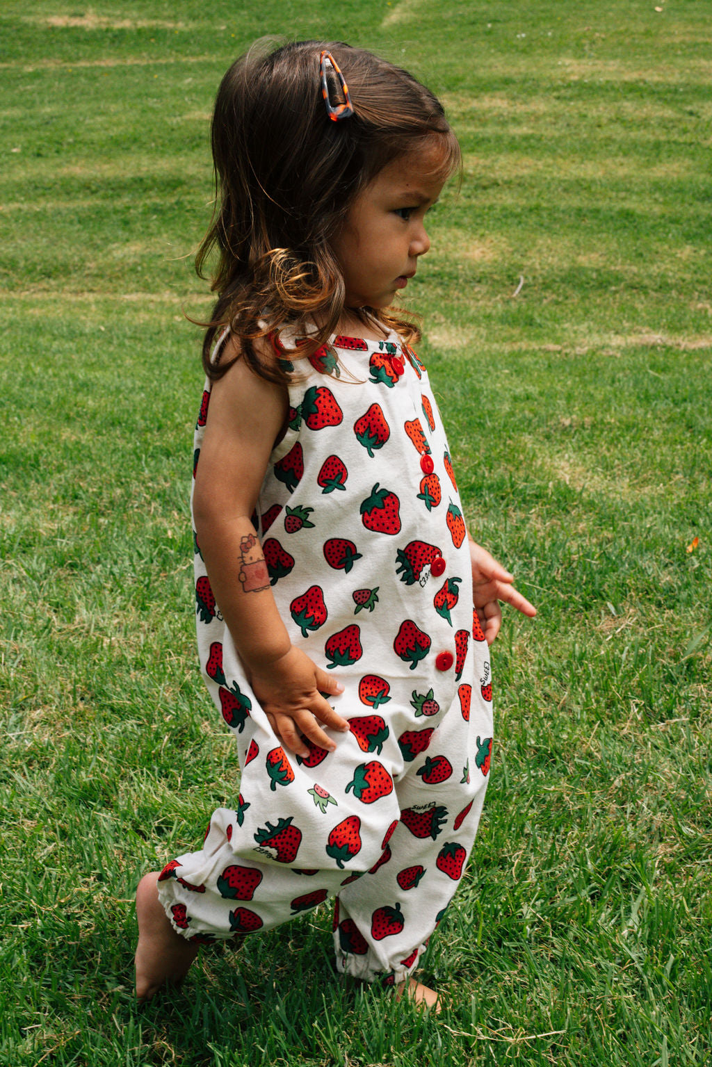 Strawberry Cotton Jumpsuit